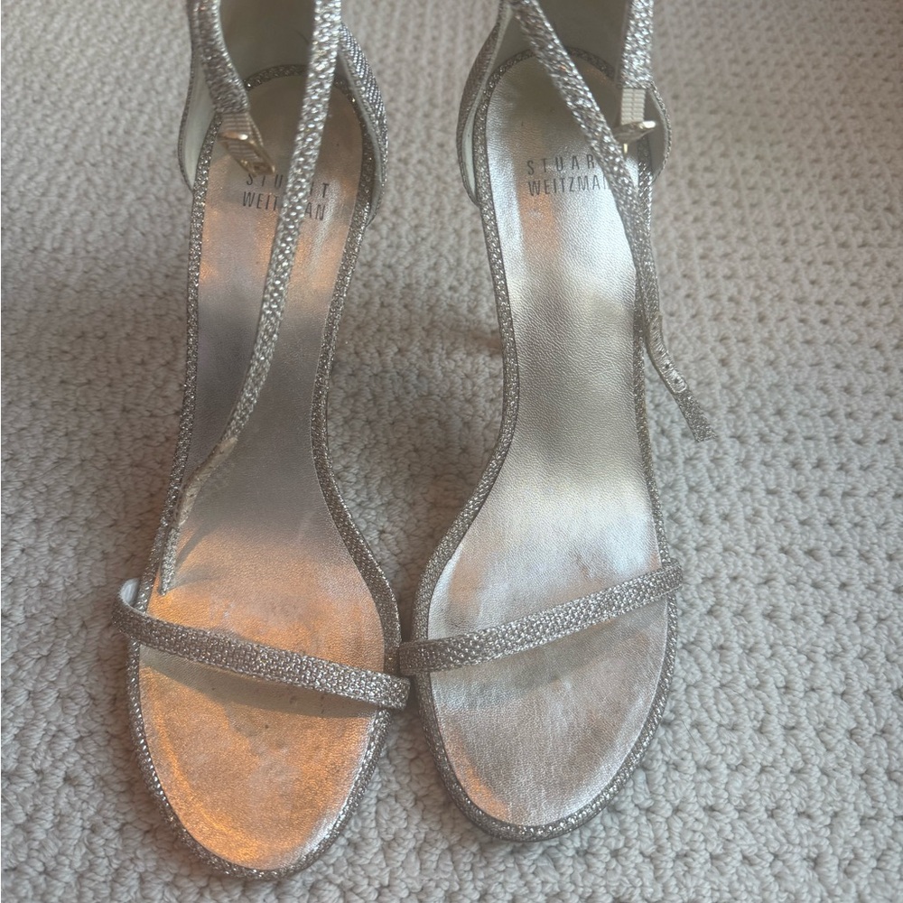 Stuart Weitzman Sparkly Nudist Heels